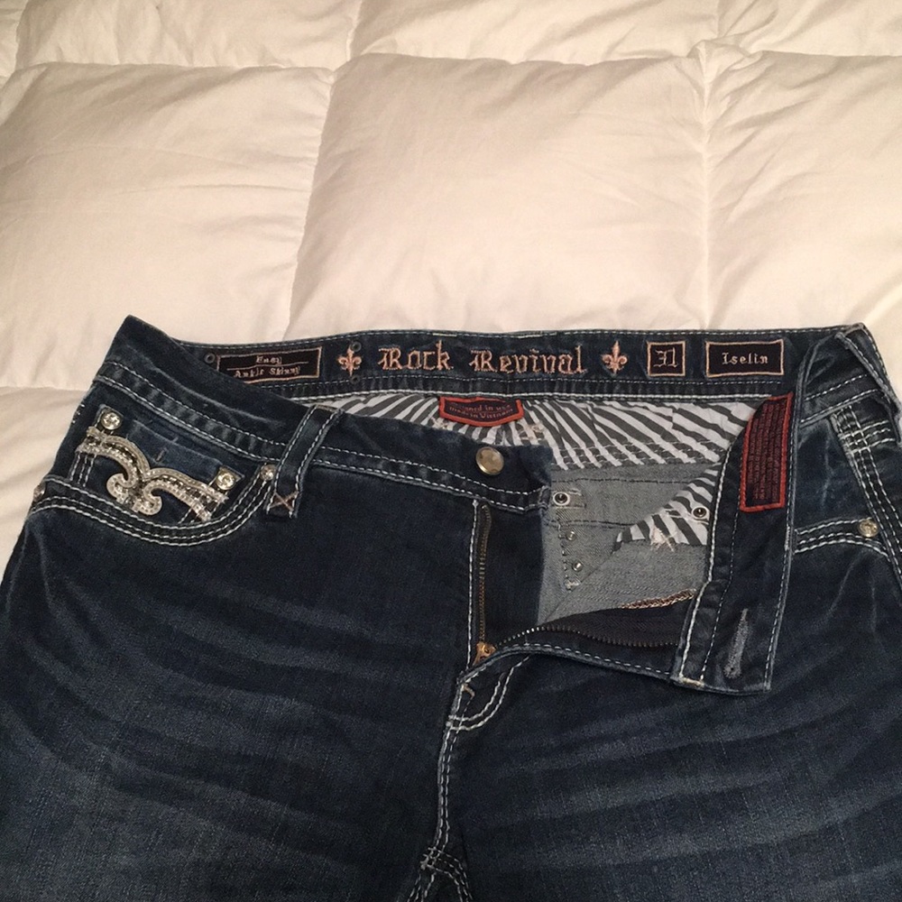 Rock Revivals, size 31 ankle skinny, like new
